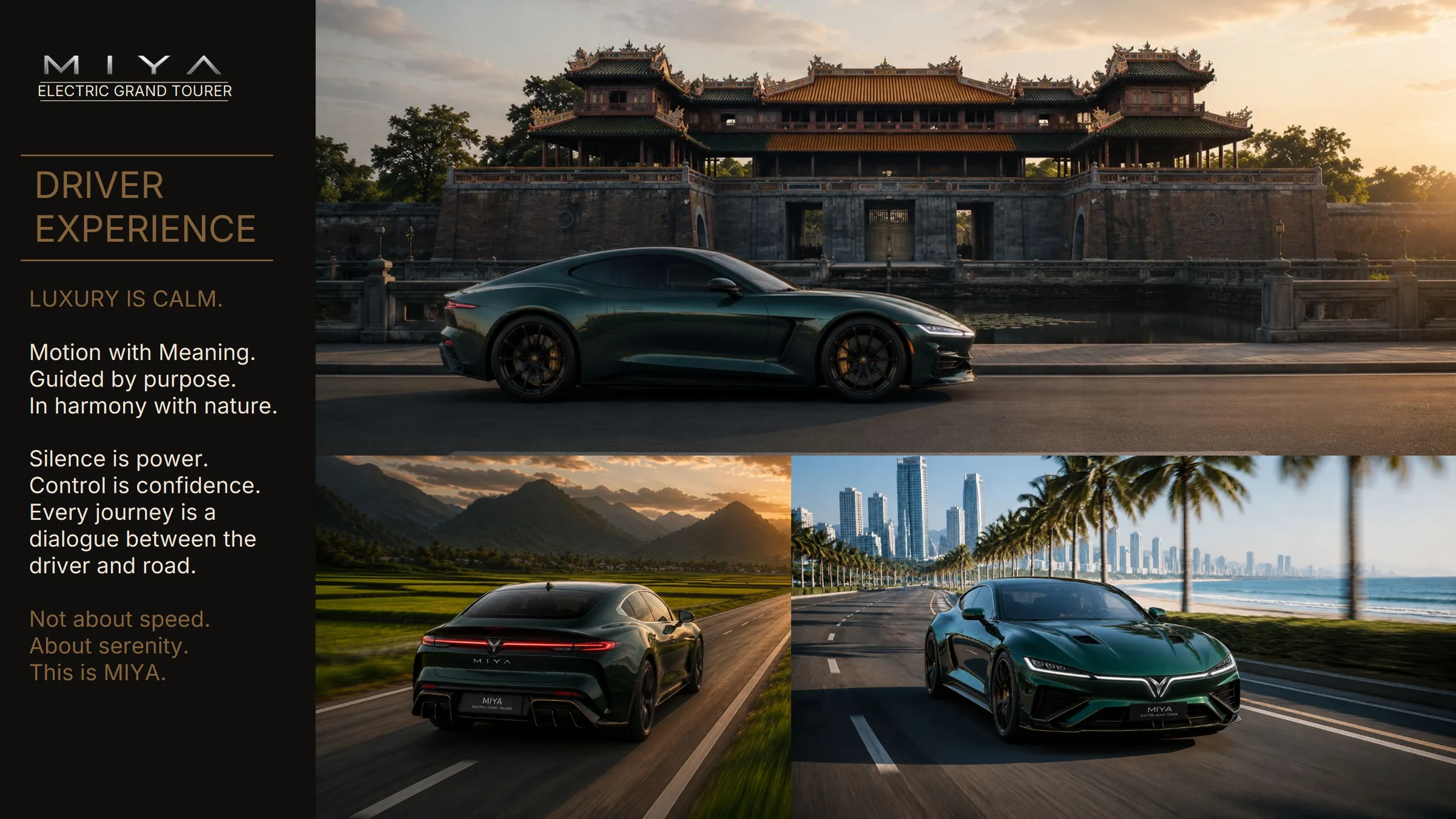 MIYA driver experience across Vietnamese landscapes
